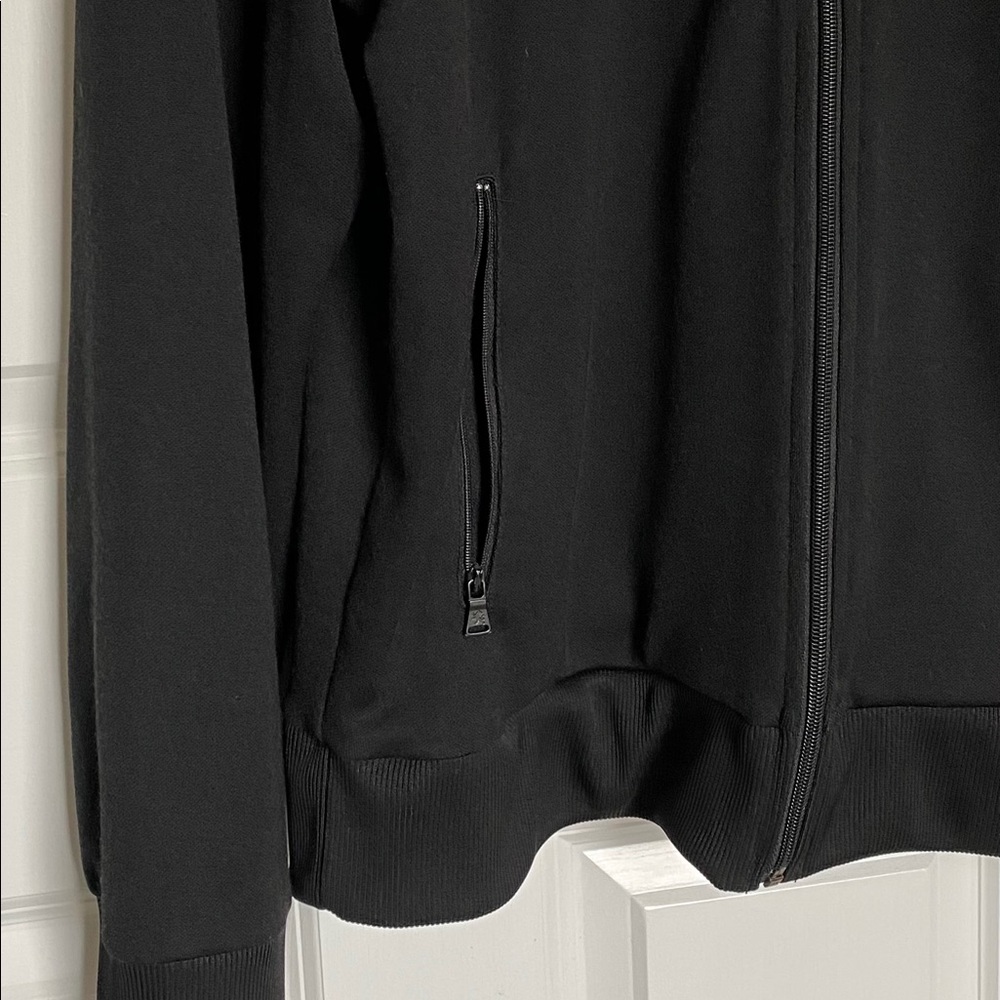 Express Mens L Track Jacket 90s Black Reflective - Picture 5 of 7